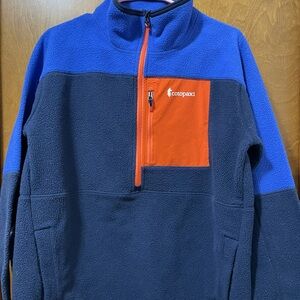 Cotopaxi  Women's Blue and Orange Half-Zip Fleece, Size L